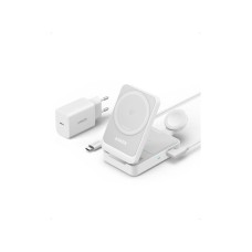 ANKER MagGo Wireless Charging Station 15W Foldable 3-in-1) bundle cable and charger (B2557321)