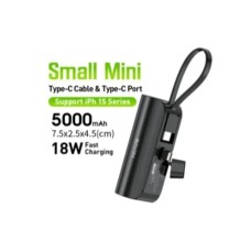 Bavin Power bank 5000mAh USB-C port + kabl type-C crna - PC012 PRO