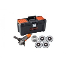 BLACK&DECKER BEG220KA5  ugaona brusilica 900W, ploča 125 mm + 5 ploča