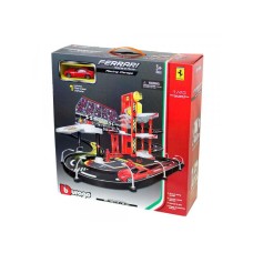 BURAGO FERRARI 1:43 R P RACING GARAGE, INCL. 1 CAR