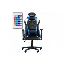 BYTEZONE Gaming stolica WINNER crno/plava LED