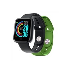 CELLY Trainerbeat 1.44'' crna + zelena narukvica