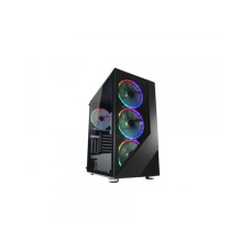 LC POWER MIDI TOWER  Gaming 803B-ON Shaded X 2xUSB3.0/1x USB2.0 4xARGB fan 140mm