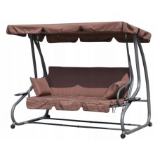 MultiGarden MULTIGARDEN Bastenska ljuljaska - lezaljka 2u1 brown