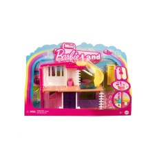 PERTINI Barbieland mini kuća sa žutim toboganom