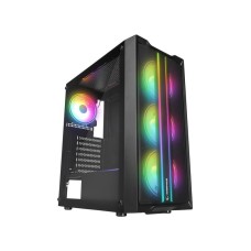 RAMPAGE Slider Mesh LED Strip Black Mid Tower kućište