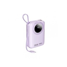 REMAX RPP-73 Purple 35W Power Bank with 2 Fast Charging Cables 20000mAh