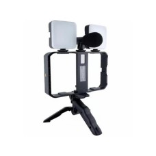 3G Mini tripod AY-49X-2 sa LED svetlima i mikrofonom crni 3G Mini tripod AY-49X-2 sa LED svetlima i mikrofonom crni