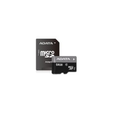 ADATA UHS-I MicroSDXC 64GB class 10 + adapter AUSDX64GUICL10-RA1