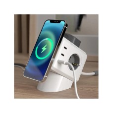 ALLOCACOC 11430WT/EUMWPD Bela 1.5m Produžni kabl sa bežičnim punjačem 11430WT/EUMWPD