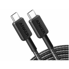 ANKER 322 USB-C to USB-C Cable (6ft Braided) B2B - Europe (excluded UK plug) Black Iteration 1 ANKER 322 USB-C to USB-C Cable (6ft Braided) B2B - Europe (excluded UK plug) Black Iteration 1