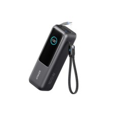 ANKER Power Bank 25000mAh, 165W, sa ugrađenim USB-C kablom na izvlačenje, crni ANKER Power Bank 25000mAh, 165W, sa ugrađenim USB-C kablom na izvlačenje, crni