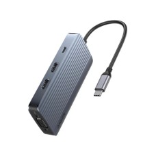ANKER USB-C Data Hub, 8u1, Triple Display, PD 85W doking stanica siva ANKER USB-C Data Hub, 8u1, Triple Display, PD 85W doking stanica siva