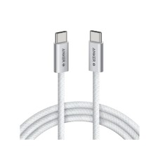 ANKER Zolo USB tip-C kabl M/M 1m, za Apple, super brzo punjenje 240W/480Mbps, pleteni, beli
