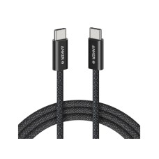 ANKER Zolo USB tip-C kabl M/M 1m, za Apple, super brzo punjenje 240W/480Mbps, pleteni, crni
