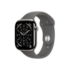 APPLE Watch S11 Cellular 46mm Natural Titanium Case with Stone Grey Sport Band - M/L (mfcx4rk/a) APPLE Watch S11 Cellular 46mm Natural Titanium Case with Stone Grey Sport Band - M/L (mfcx4rk/a)