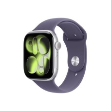 APPLE Watch S11 Cellular 46mm Silver Aluminium Case with Purple Fog Sport Band - S/M (mfcp4rk/a)