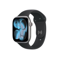 APPLE Watch S11 Cellular 46mm Space Grey Aluminium Case with Black Sport Band - S/M (mfc94rk/a)