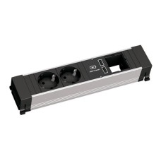 BACHMANN CONFEREN/TOP FRAME napojni modul 4x šuko+4x prazno mesto