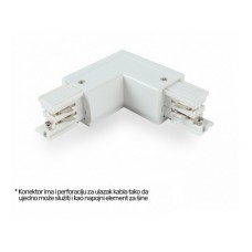 BBLINK Trofazni L konektor levi beli WSO-28B