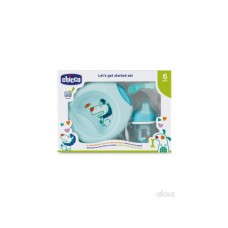 CHICCO Set 6m+, pribor, plavi CHICCO Set 6m+, pribor, plavi