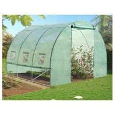CHOMIK BAŠTENSKI PLASTENIK 3-SEGMENTNI 3 X 2 X 2 M ZELENI SA OPCIJOM DODATNE VENTILACIJE 3910