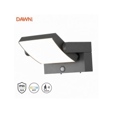 DAWN S007 LED Zidna svetiljka sa senzorom pokreta Siva