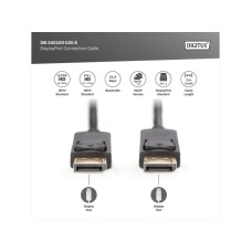 DIGITUS Kabl Display port na Display port 1.2 4K 3m crni
