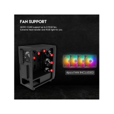 FANTECH Kuciste Gaming CG80 Midi crno