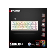 FANTECH MK614 Atom x66 (ice apricot switch) mehanička gejmerska tastatura bež FANTECH MK614 Atom x66 (ice apricot switch) mehanička gejmerska tastatura bež