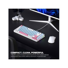 FANTECH Tastatura Mehanička Gaming MK612 Atom x83 AME bela (taro switch)