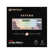 FANTECH Tastatura Mehanička Gaming MK912 RGB Atom PRO63 Wireless Saturn (blue switch)
