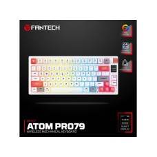 FANTECH Tastatura Mehanička Gaming MK917 RGB Atom PRO79 Wireless bela (Red switch) FANTECH Tastatura Mehanička Gaming MK917 RGB Atom PRO79 Wireless bela (Red switch)