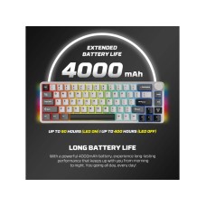 FANTECH Tastatura Mehanička Gaming MK919 Atom PRO66 siva (Red switch)