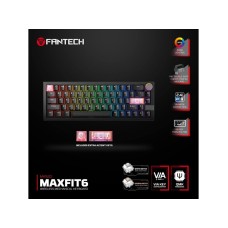 FANTECH Tastatura Mehanička Gaming MK920 RGB Maxfit 6 Wireless black (White switch)