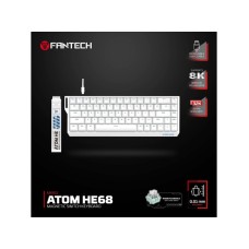 FANTECH Tastatura Wired Magnetic Gaming MK811 RGB Atom HE68 bela (emerald switch) FANTECH Tastatura Wired Magnetic Gaming MK811 RGB Atom HE68 bela (emerald switch)
