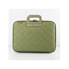 FASHION Intrecciato Torba za laptop 15'' zelena