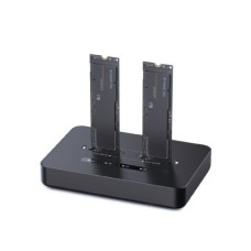 GEMBIRD DD2-U3M2 Gembird Desktop doking stanica sa dva USB Type-C M.2 NVME (i SATA) SSD ureðaja, crna GEMBIRD DD2-U3M2 Gembird Desktop doking stanica sa dva USB Type-C M.2 NVME (i SATA) SSD ureðaja, crna