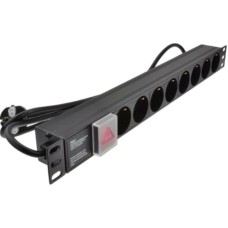 GEMBIRD ExeLink Razvodni PDU panel za REK sa 8 utiènih mesta (aluminijum) GEMBIRD ExeLink Razvodni PDU panel za REK sa 8 utiènih mesta (aluminijum)