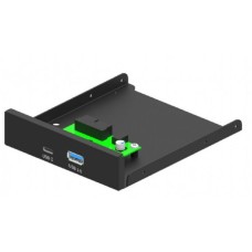 GEMBIRD FDI3-U3C-01 Gembird interni 3.5 prednji PC panel USB 3.1 Type-A + Type-C port, crni GEMBIRD FDI3-U3C-01 Gembird interni 3.5 prednji PC panel USB 3.1 Type-A + Type-C port, crni