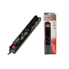 GEMBIRD Produzni kabl SPG5-C-10 (3G1.5) sa zastitom 5 uticnica 3m black