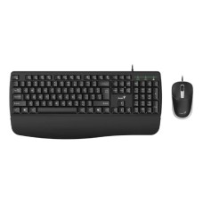 GENIUS KM-123 USB YU crna tastatura+ USB crni miš