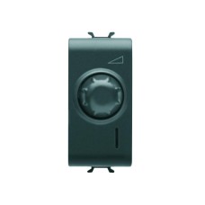 GEWISS Elektronski, univerzalni rotirajući regulator - 230 V AC 50 Hz - SATIN BLACK – 1 MODUL - CHORUSMART GEWISS Elektronski, univerzalni rotirajući regulator - 230 V AC 50 Hz - SATIN BLACK – 1 MODUL - CHORUSMART