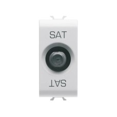 GEWISS GW10371 SAT Socket 1M F-Connect Prigušivanje 0dB Bela GEWISS GW10371 SAT Socket 1M F-Connect Prigušivanje 0dB Bela