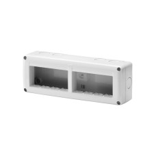 GEWISS GW27006 zaštićeno kućište za sistemske uređaje - horizontalno višestruko - 8 gang - modul 4k2 - ral 7035 grei - ip40 GEWISS GW27006 zaštićeno kućište za sistemske uređaje - horizontalno višestruko - 8 gang - modul 4k2 - ral 7035 grei - ip40
