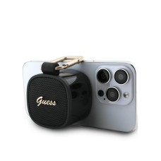 Guess Bluetooth zvucnik Magsafe Script Logo crni sa kukom (GUWSB4HGSPLK)