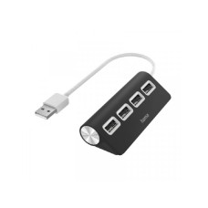 HAMA USB 2.0 HUB 1:4, 480 Mbit/S, Crni, 200119 HAMA USB 2.0 HUB 1:4, 480 Mbit/S, Crni, 200119