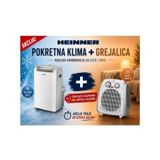HEINNER Sezonski paket HPAC-12WH 12000BTU + Grejalica HEINNER HFH-L2000SL