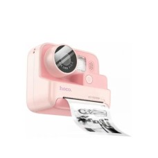 Hoco Dečija kamera sa štampačem, 2 inča IPS LCD, 720p, microSD – DV200 Pink
