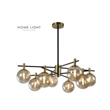 HOME LIGHT TALIA 5 LUSTER 8*G9 CRNA/BAKAR HOME LIGHT TALIA 5 LUSTER 8*G9 CRNA/BAKAR
